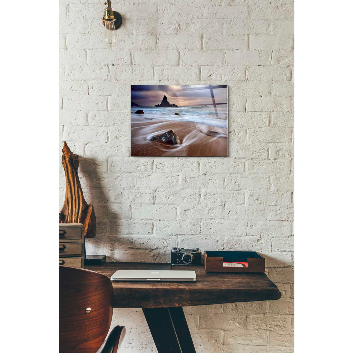 Epic Art "Port Orford Morning Storm" by Darren White, Acrylic Glass Wall Art,12x16