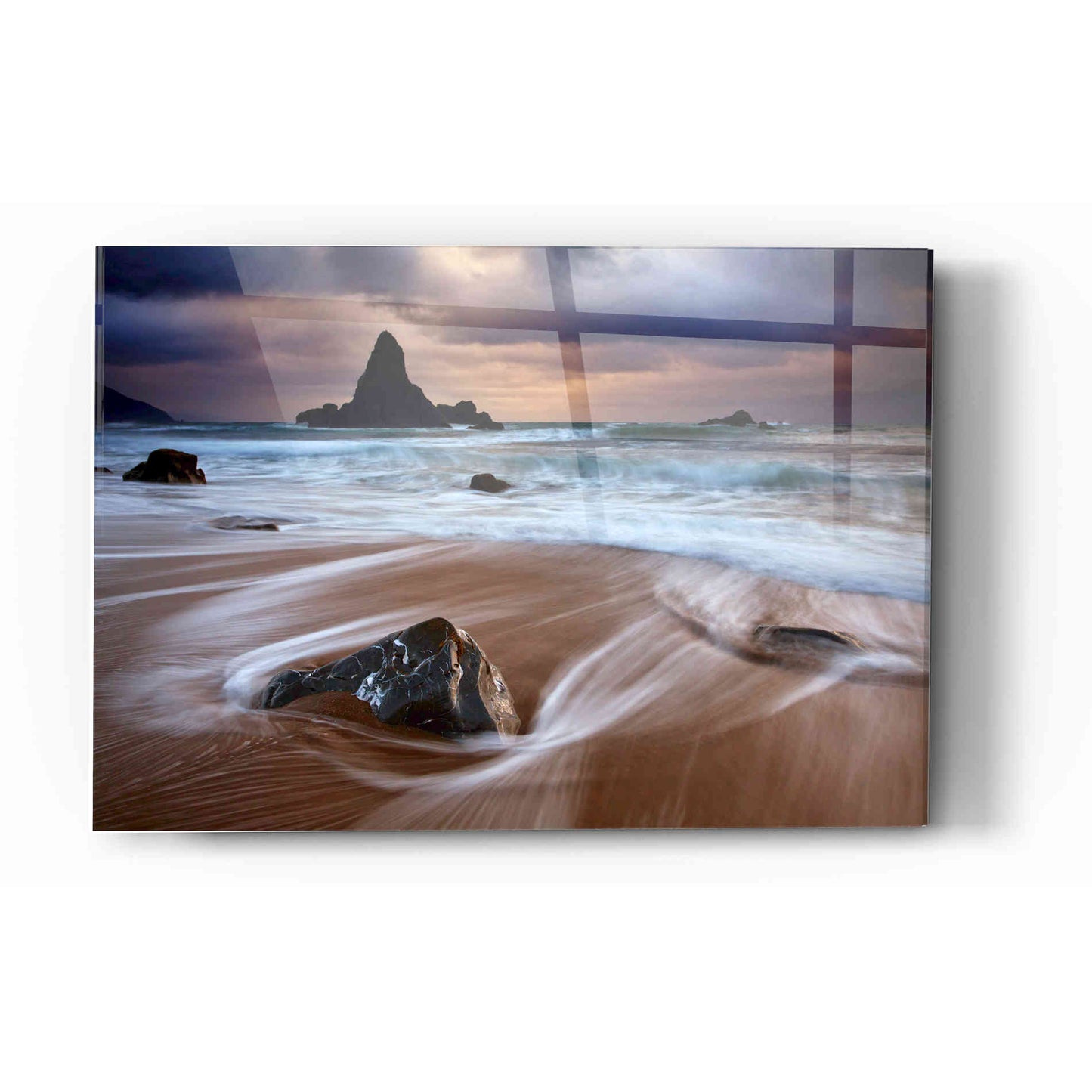 Epic Art "Port Orford Morning Storm" by Darren White, Acrylic Glass Wall Art,12x16