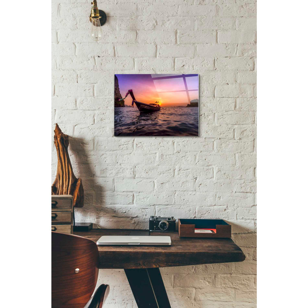 Epic Art 'Longtail Sunset' by Nicklas Gustafsson, Acrylic Glass Wall Art,12x16
