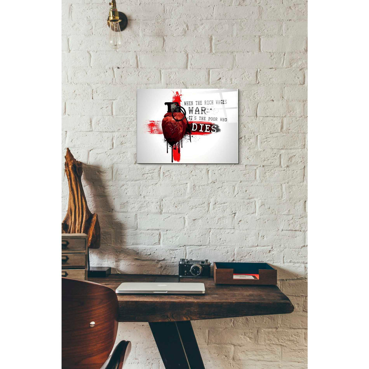 Epic Art 'When The Rich Wages War' by Nicklas Gustafsson, Acrylic Glass Wall Art,12x16