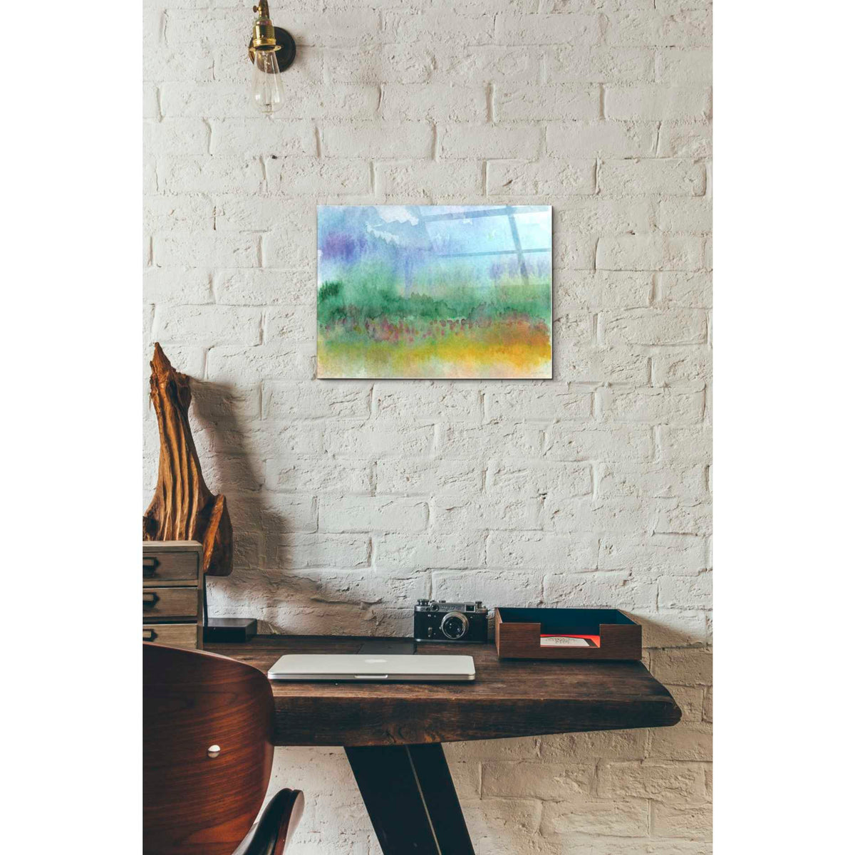 Epic Art 'Color Fields' by Linda Woods, Acrylic Glass Wall Art,12x16