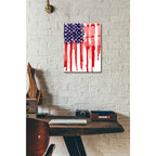 Epic Art 'American Flag Splatter' by Nicklas Gustafsson, Acrylic Glass Wall Art,12x16