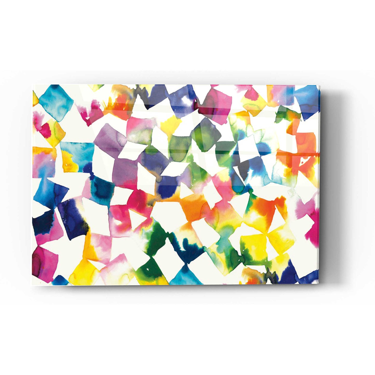 Epic Art 'Colorful Cubes' by Wild Apple Portfolio, Acrylic Glass Wall Art,12x16