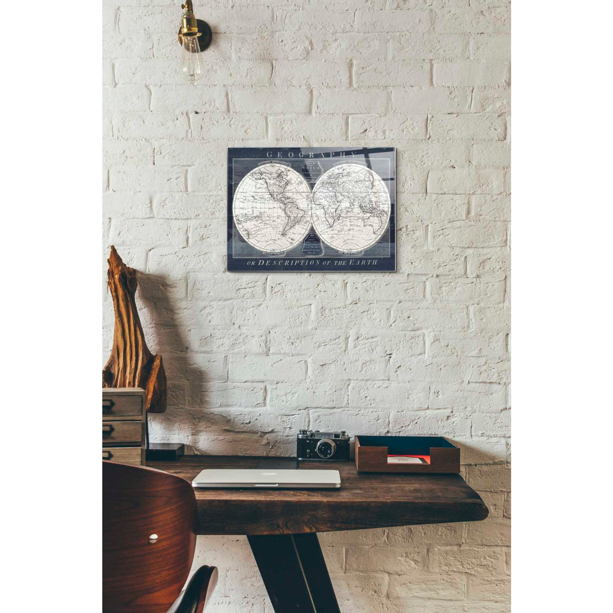 Epic Art 'Old World Globe' by Wild Apple Portfolio, Acrylic Glass Wall Art,12x16