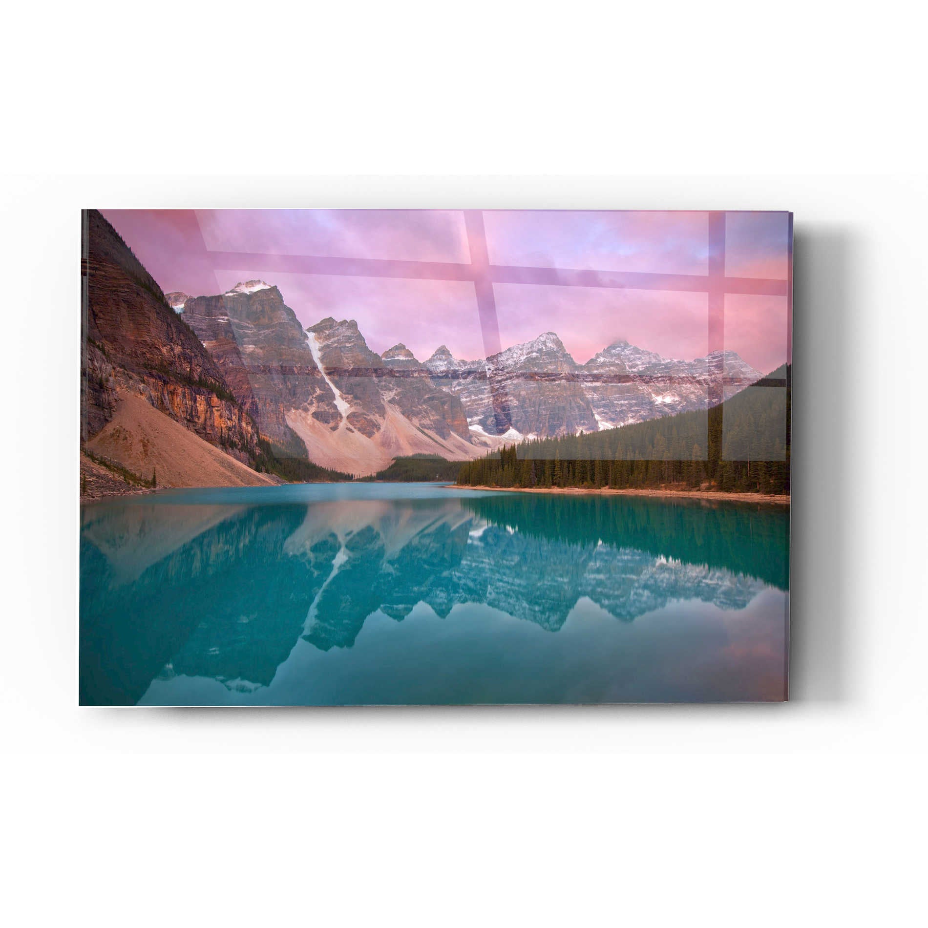 Epic Art 'Moraine Lake' by Jesse Estes, Acrylic Glass Wall Art,12x16