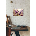 Epic Art 'Pink And Purple Flowers' by Silvia Vassileva, Acrylic Glass Wall Art,12x16