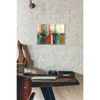 Epic Art 'Aqua Horizon' by Silvia Vassileva, Acrylic Glass Wall Art,12x16