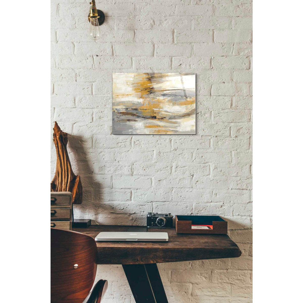 Epic Art 'Golden Dust' by Silvia Vassileva, Acrylic Glass Wall Art,12x16
