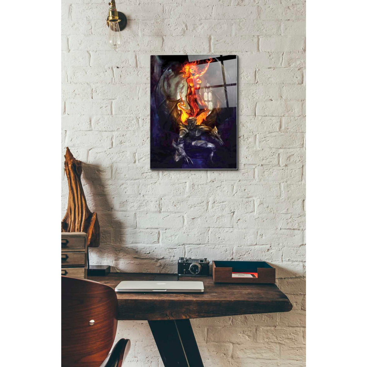 Epic Art 'Final Angel' by Michael Stewart, Acrylic Glass Wall Art,12x16