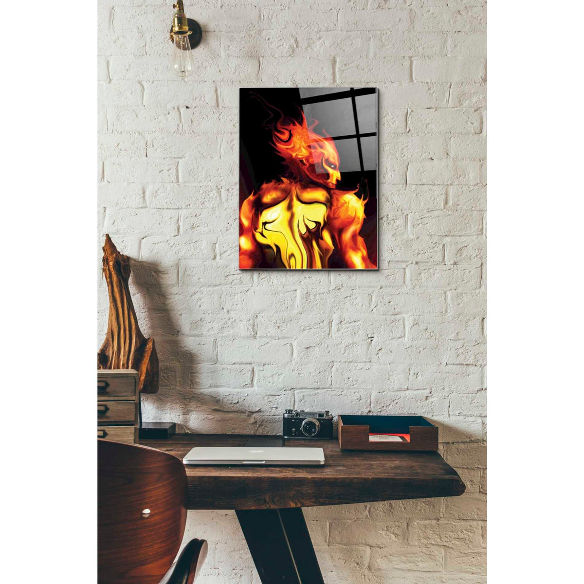 Epic Art 'Rage' by Michael Stewart, Acrylic Glass Wall Art,12x16