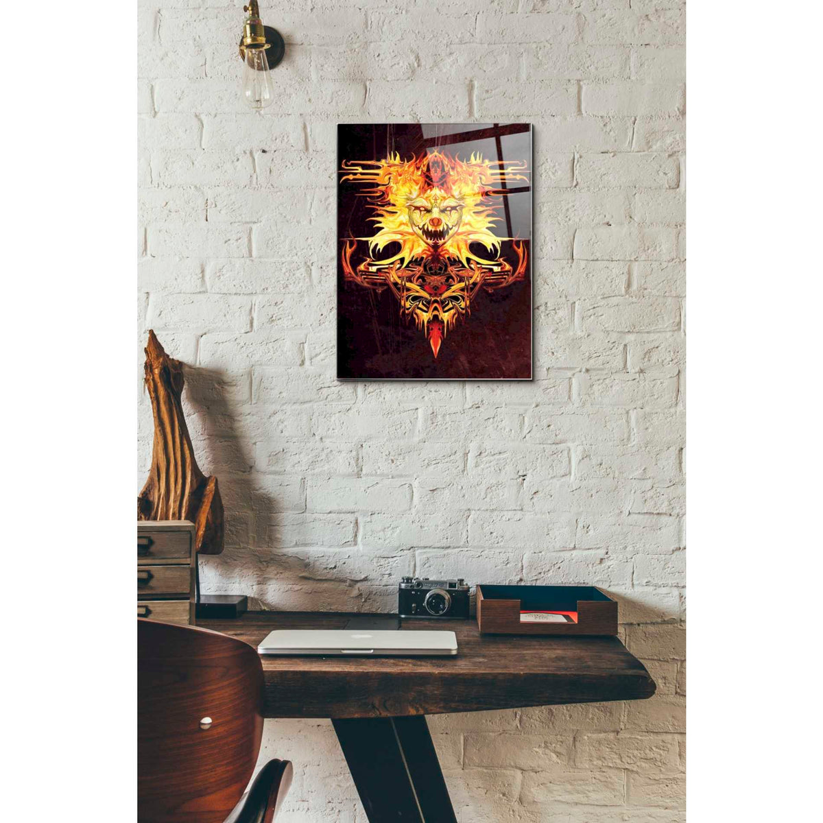 Epic Art 'Trickster' by Michael Stewart, Acrylic Glass Wall Art,12x16