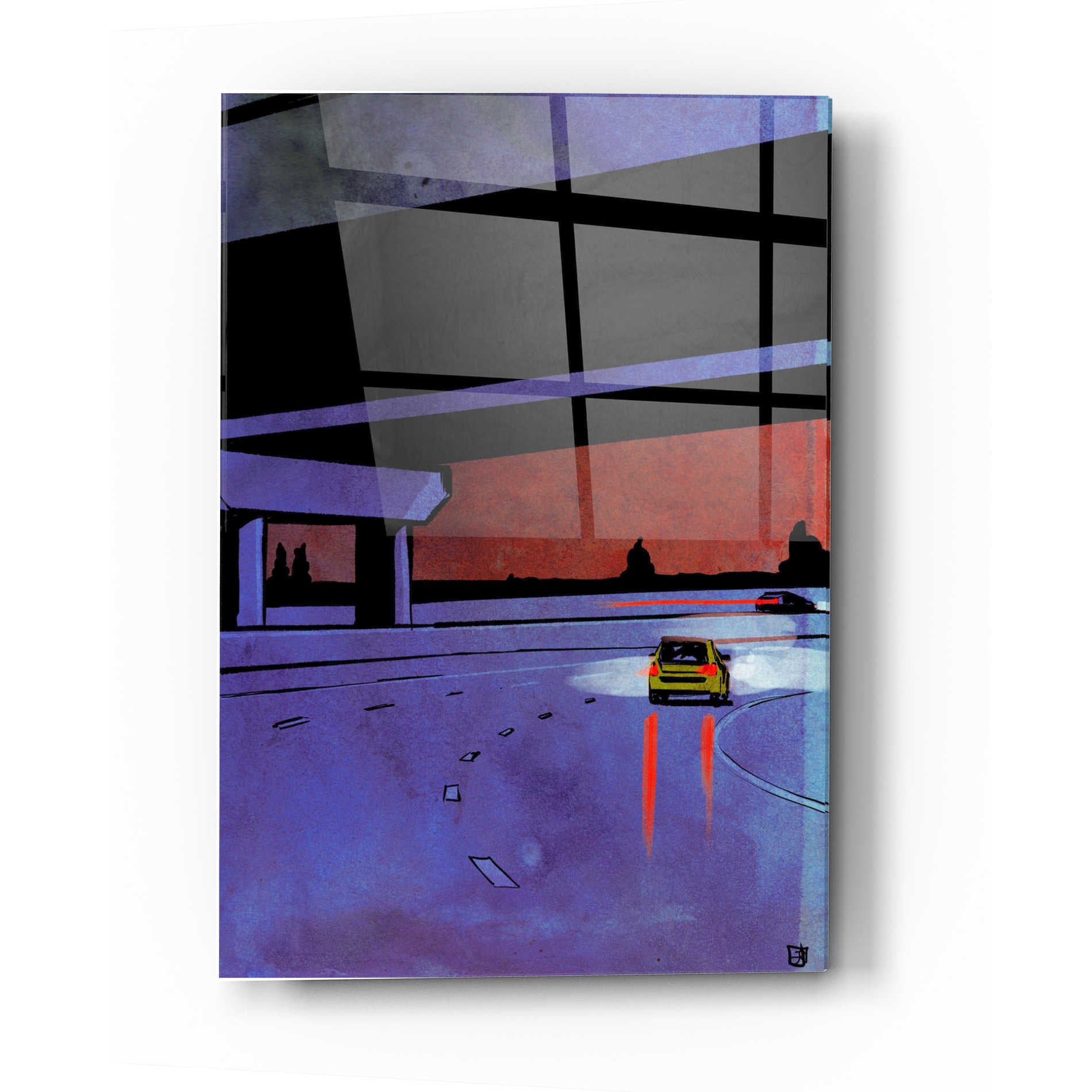 Epic Art "Cars 7" by Giuseppe Cristiano, Acrylic Glass Wall Art,12x16