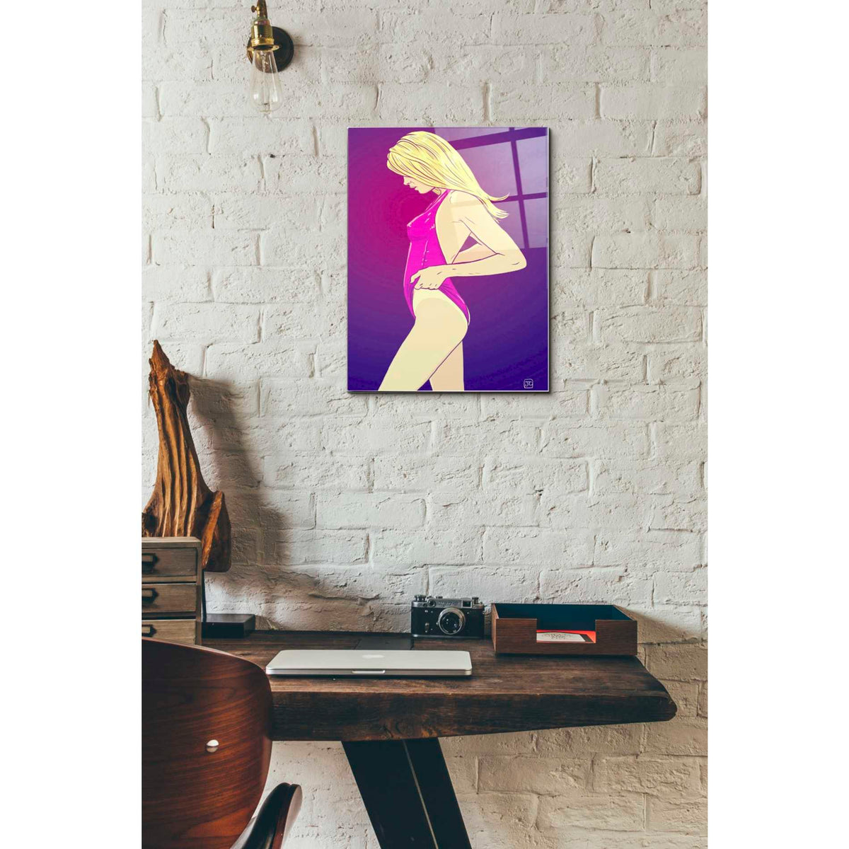 Epic Art "Tan 2" by Giuseppe Cristiano, Acrylic Glass Wall Art,12x16