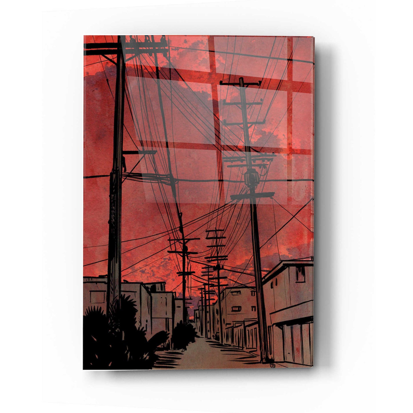 Epic Art "Wires 3" by Giuseppe Cristiano, Acrylic Glass Wall Art,12x16