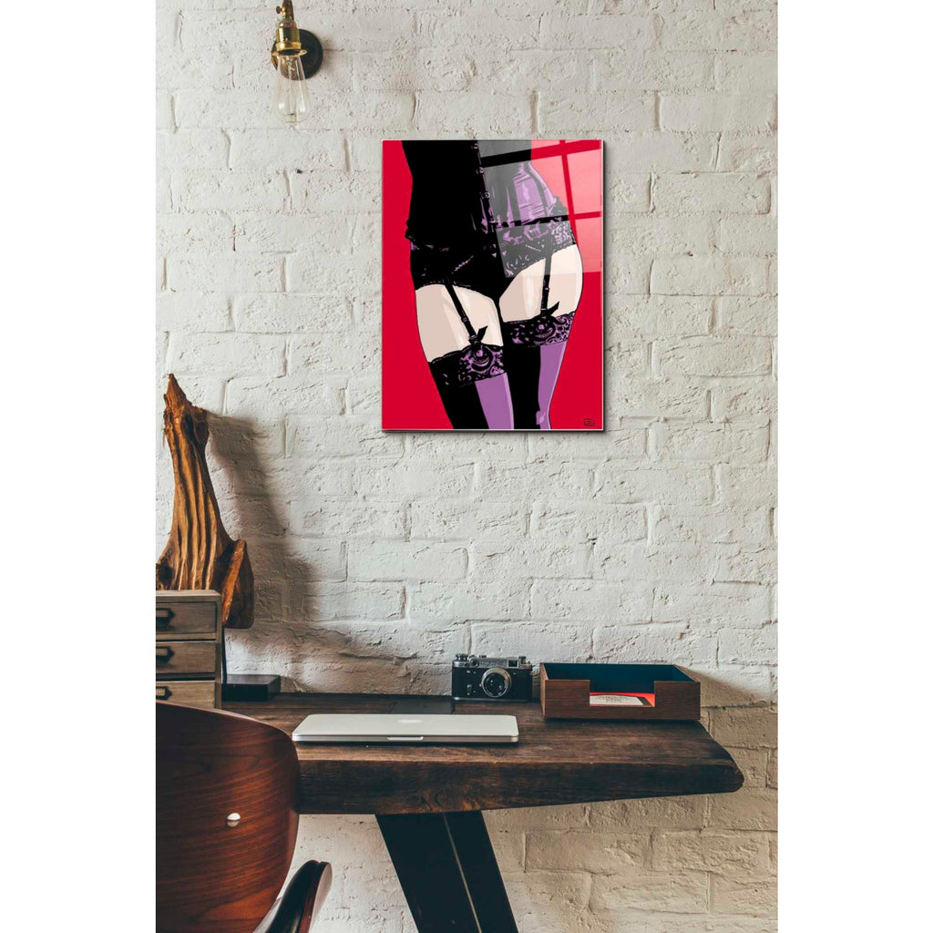 Epic Art "Purple Corset" by Giuseppe Cristiano, Acrylic Glass Wall Art,12x16