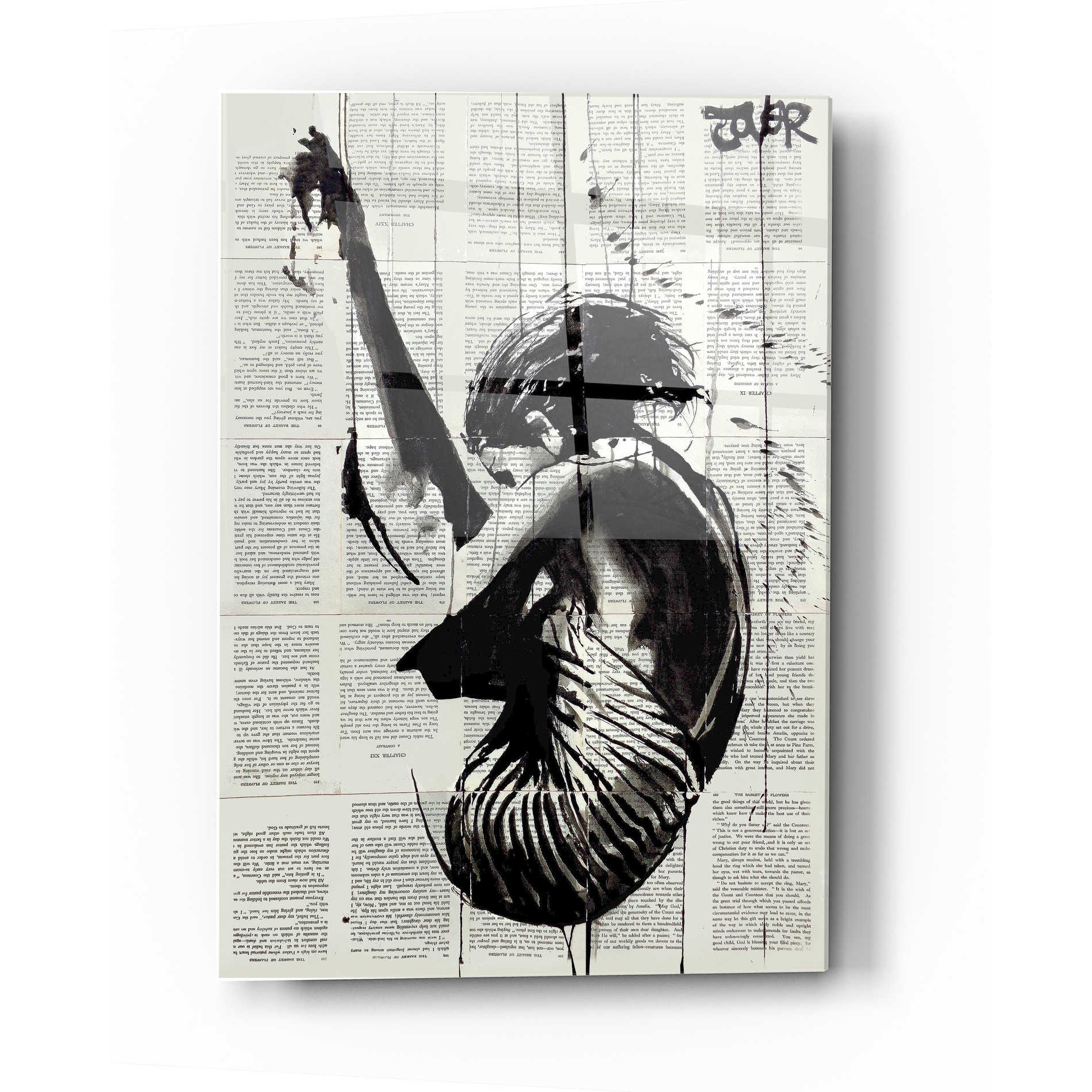 Epic Art 'Dive' by Loui Jover, Acrylic Glass Wall Art,12 x 16