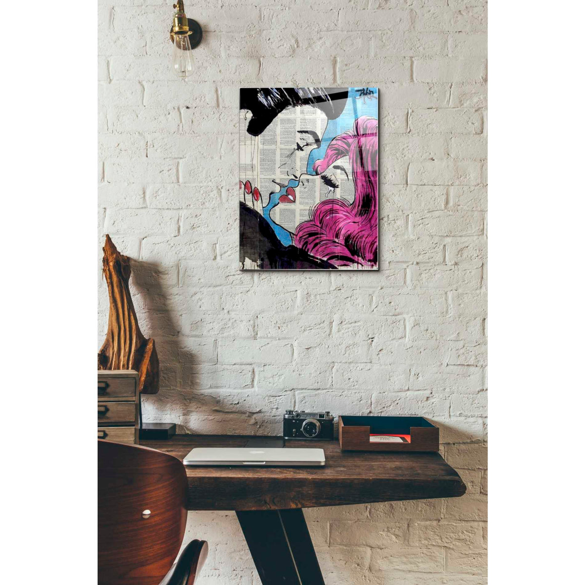 Epic Art 'Moments Like This Go Pop' by Loui Jover, Acrylic Glass Wall Art,12 x 16