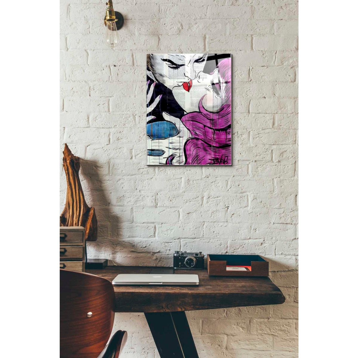 Epic Art 'Passion Pop' by Loui Jover, Acrylic Glass Wall Art,12 x 16