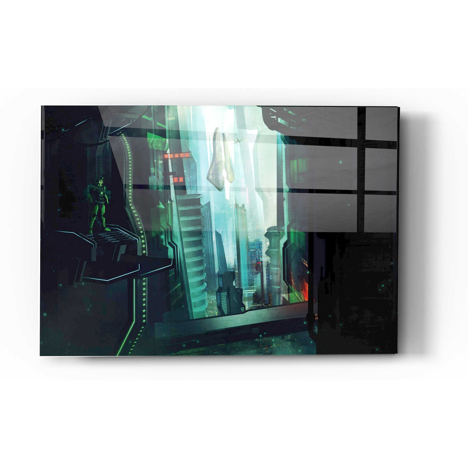Epic Art 'Digital Age' by Jonathan Lam, Acrylic Glass Wall Art,12x16