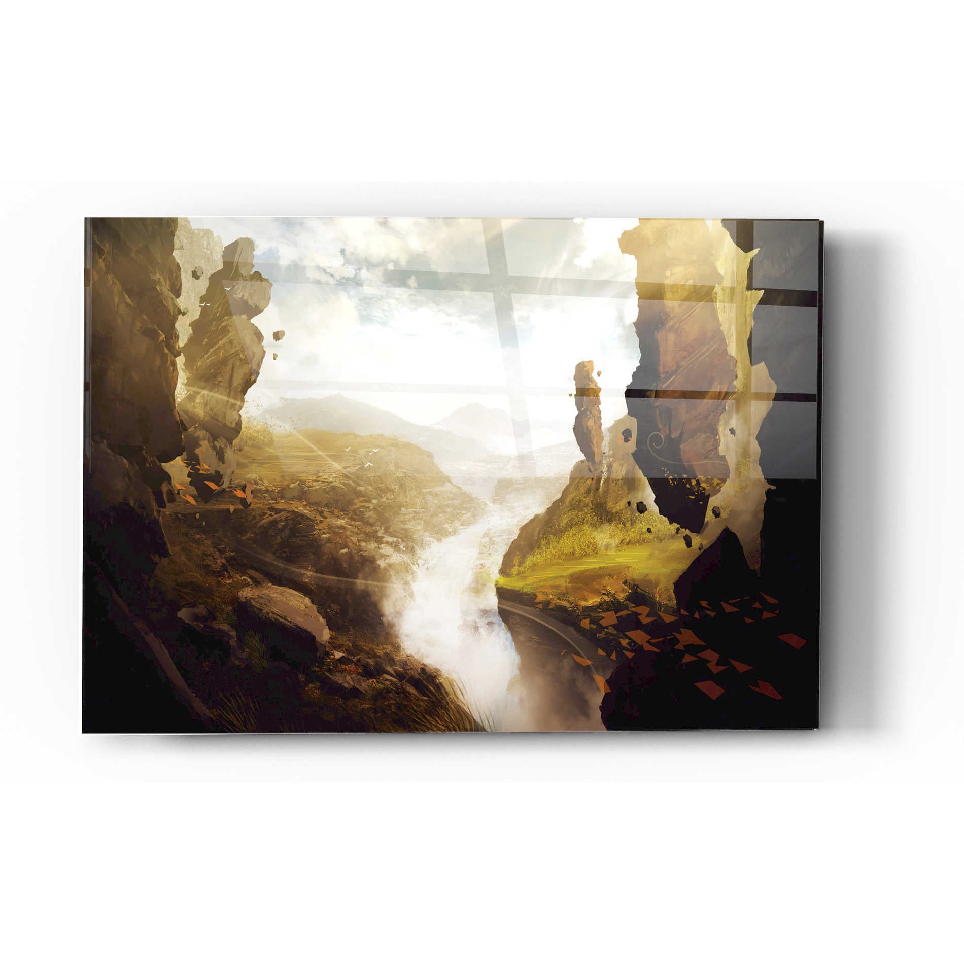 Epic Art 'Sacred Valley' by Jonathan Lam, Acrylic Glass Wall Art,12x16