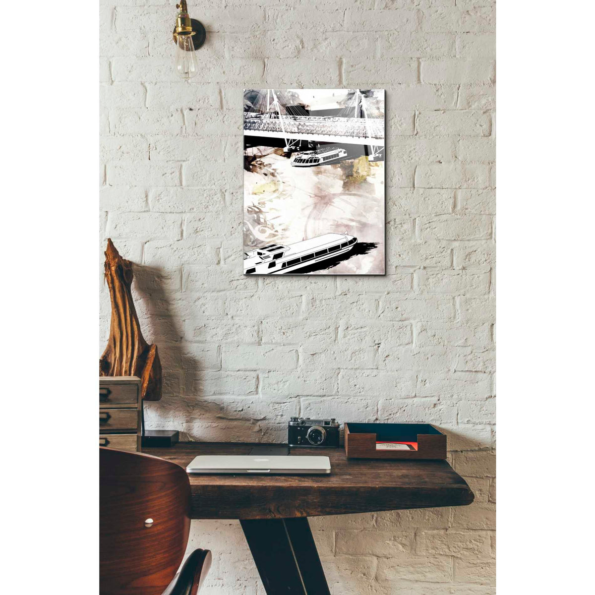 Epic Art 'Crossing 1' by Jonathan Lam, Acrylic Glass Wall Art,12x16