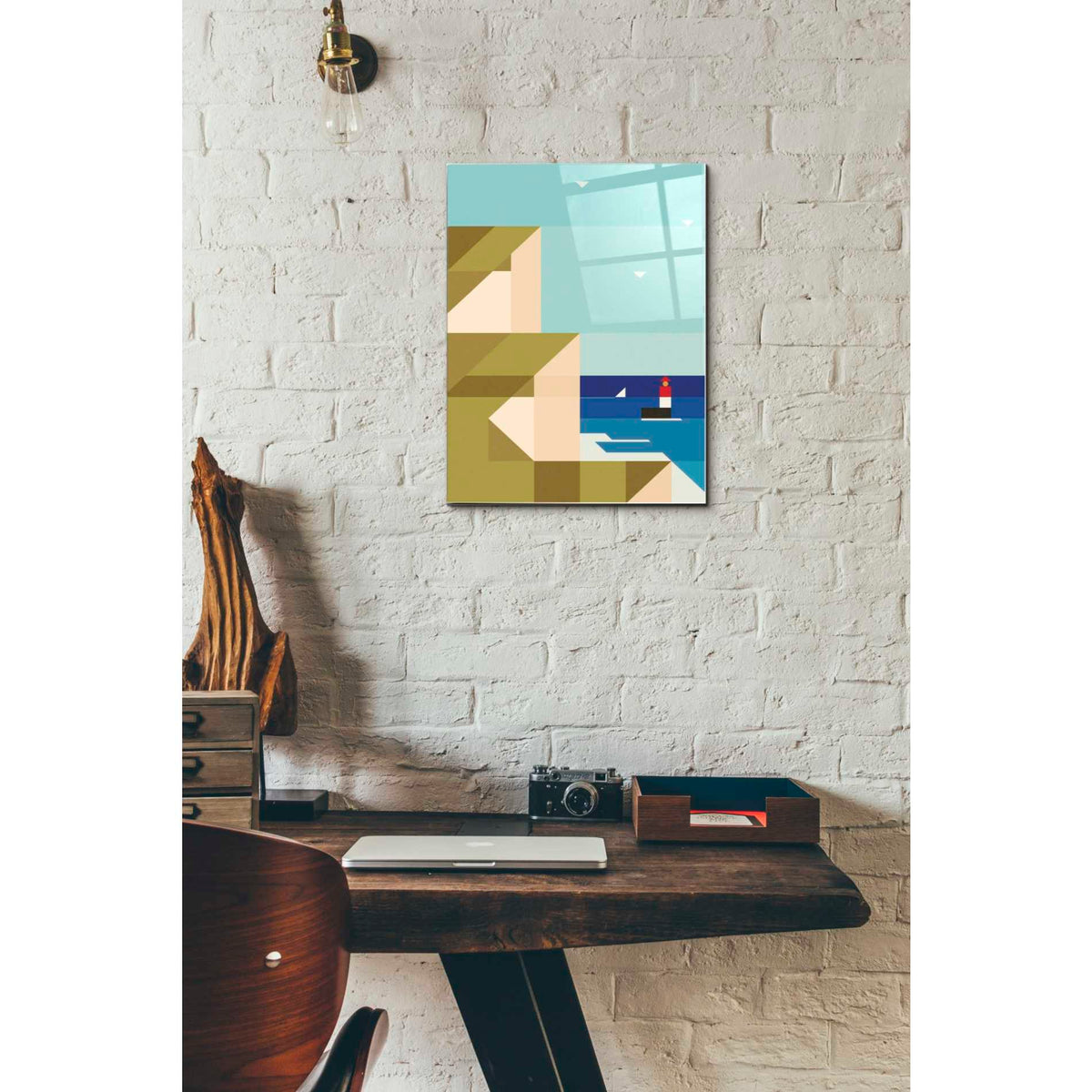 Epic Art 'Cliffs' by Antony Squizzato, Acrylic Glass Wall Art,12 x 16