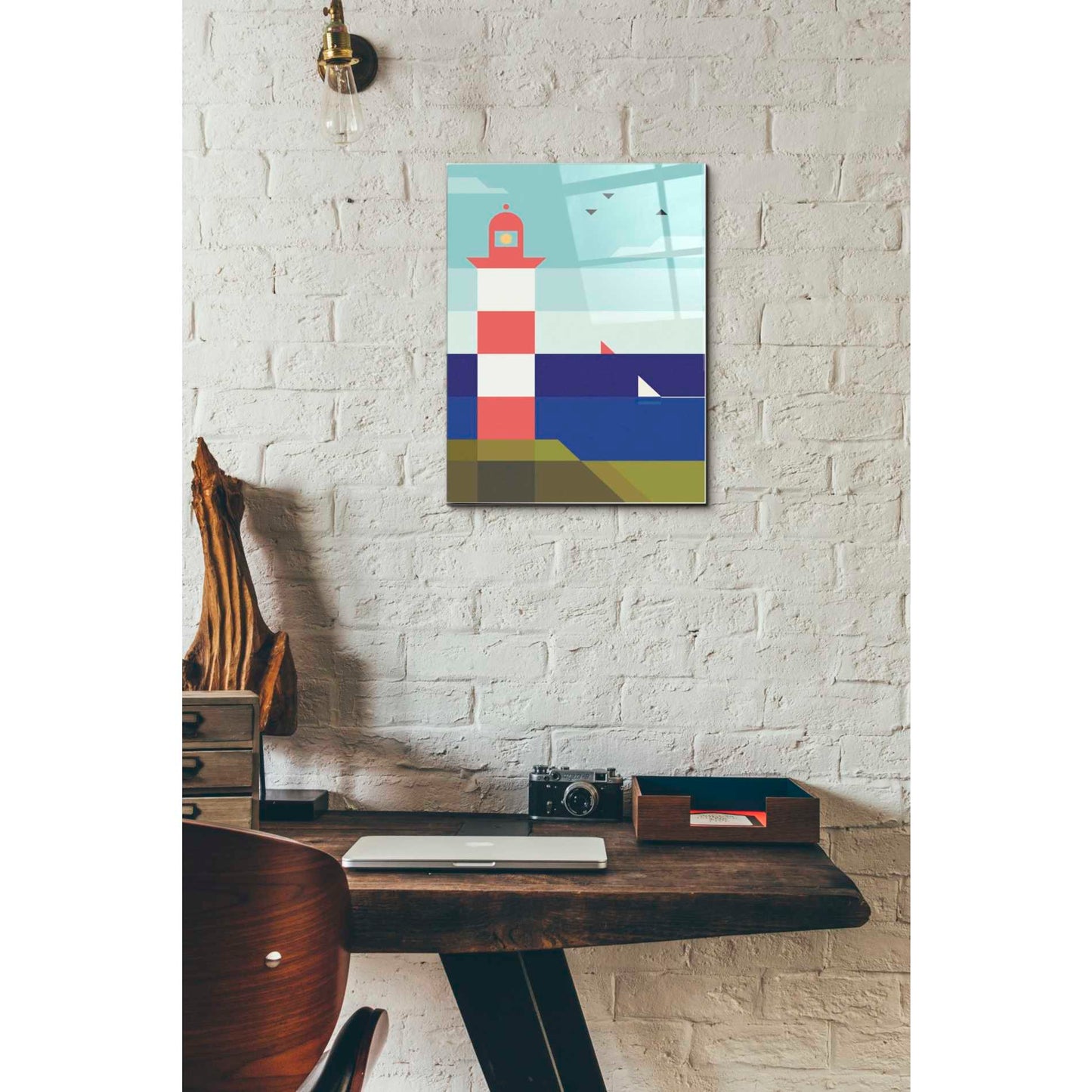 Epic Art 'Lighthouse' by Antony Squizzato, Acrylic Glass Wall Art,12 x 16