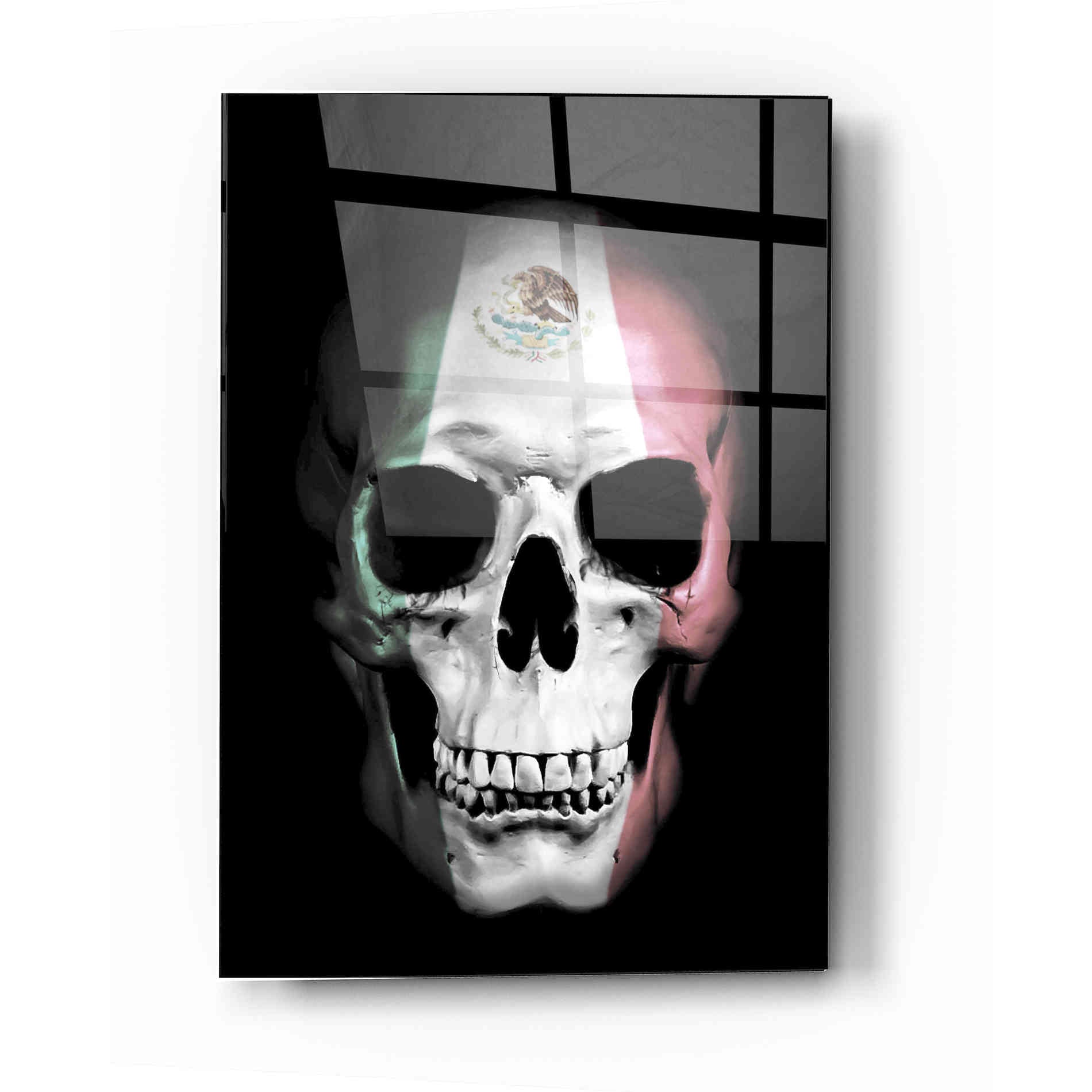 Epic Art 'Mexican Skull' by Nicklas Gustafsson, Acrylic Glass Wall Art,12x16