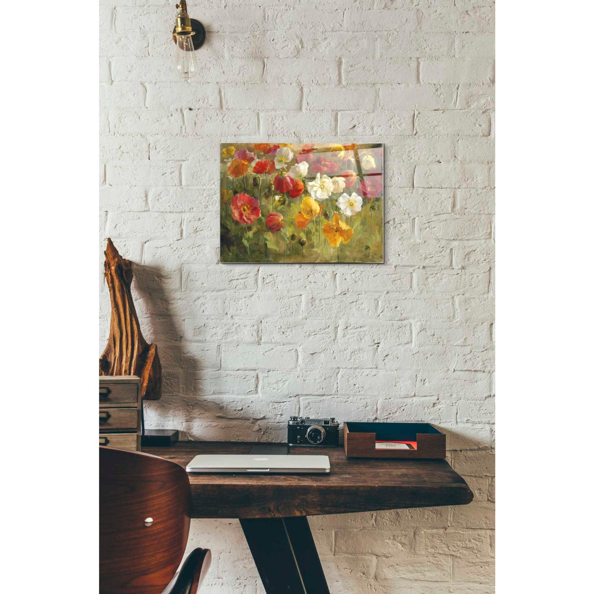 Epic Art 'Poppy Field' by Danhui Nai, Acrylic Glass Wall Art,12 x 16