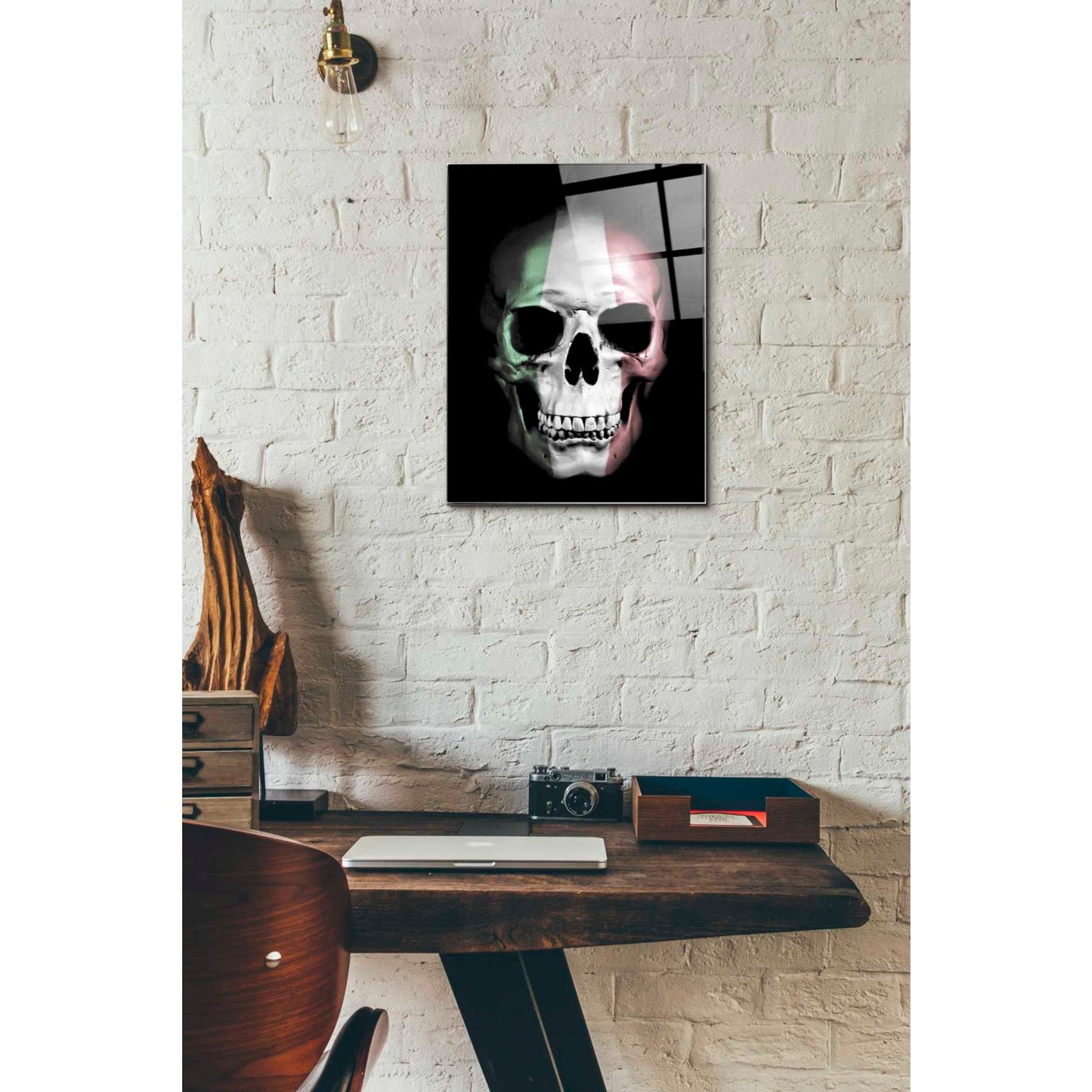 Epic Art 'Italian Skull' by Nicklas Gustafsson, Acrylic Glass Wall Art,12x16