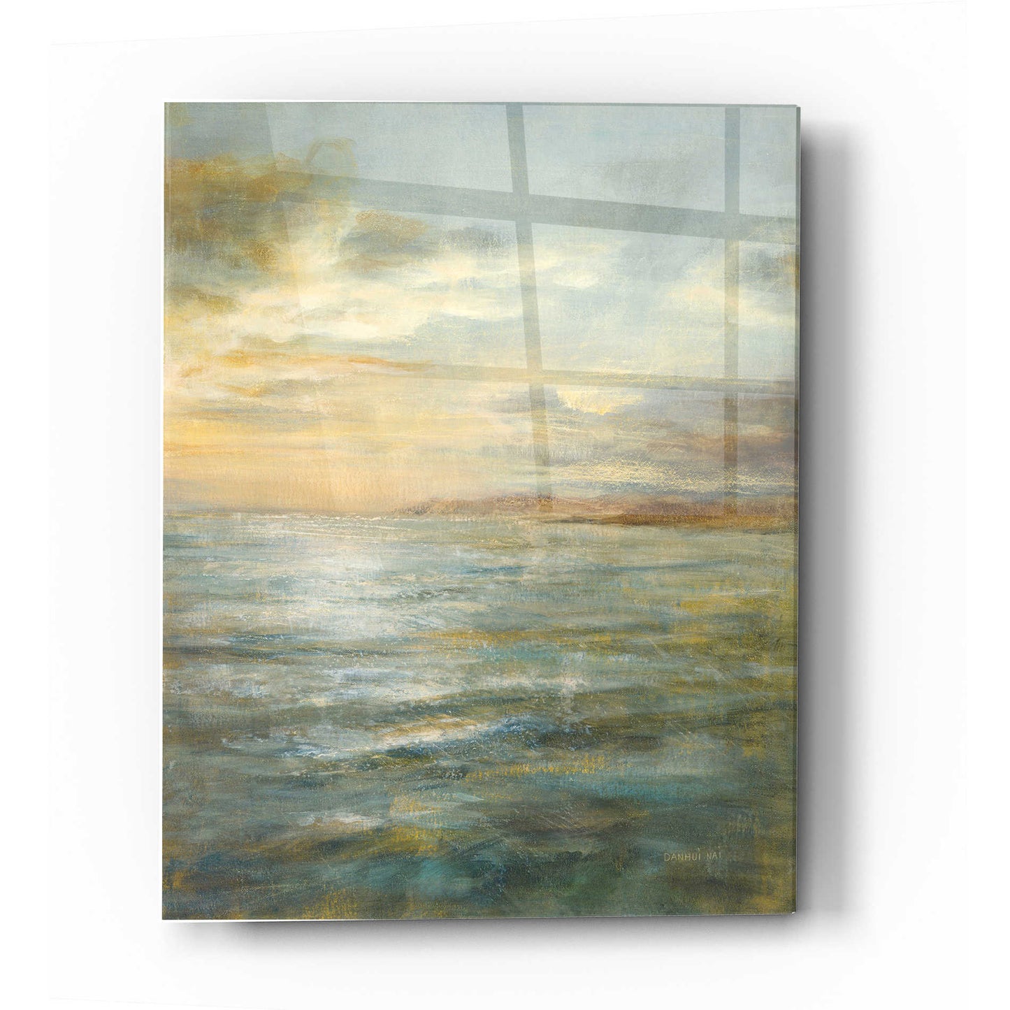 Epic Art 'Serene Sea III' by Danhui Nai, Acrylic Glass Wall Art,12 x 16