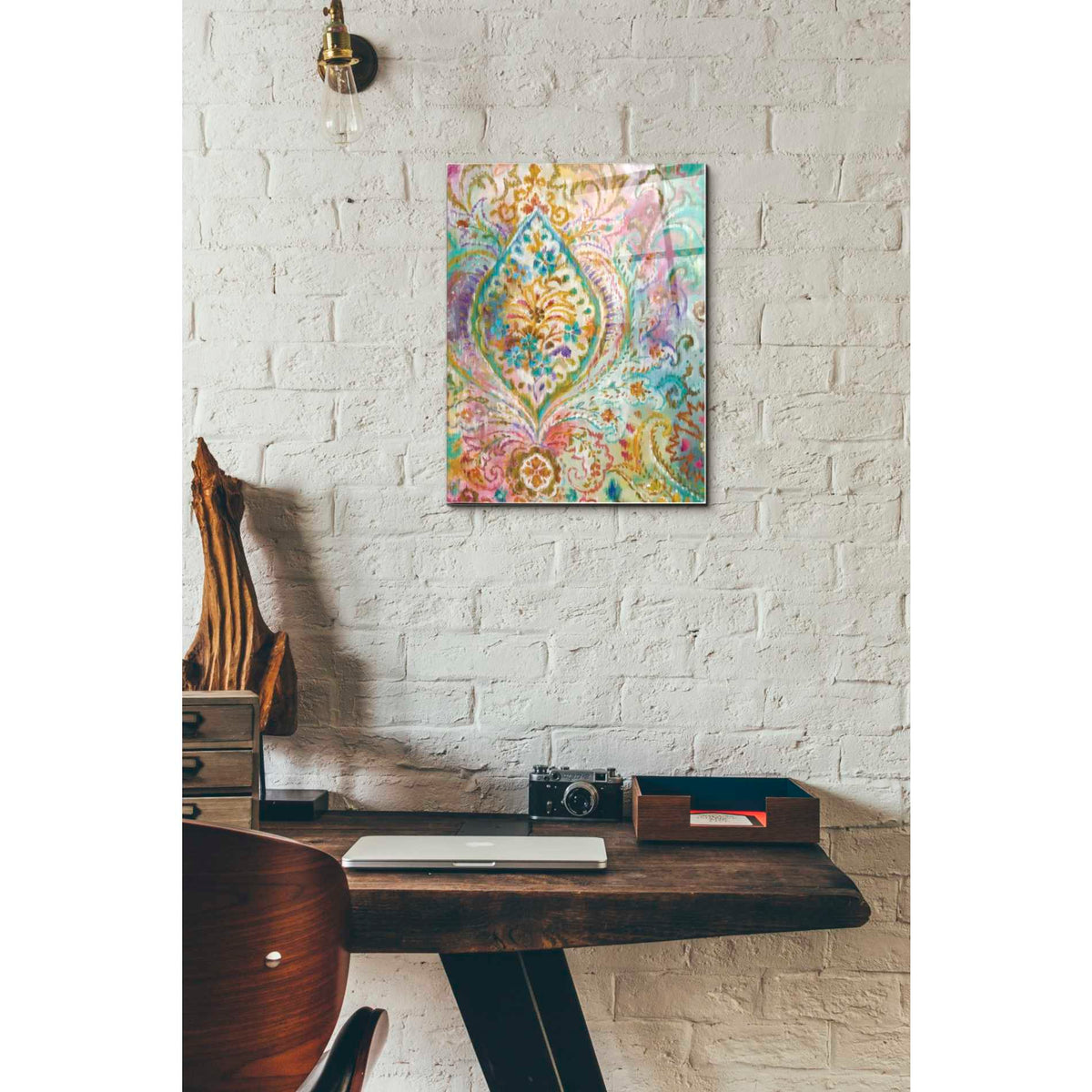 Epic Art 'Boho Paisley II' by Danhui Nai, Acrylic Glass Wall Art,12 x 16