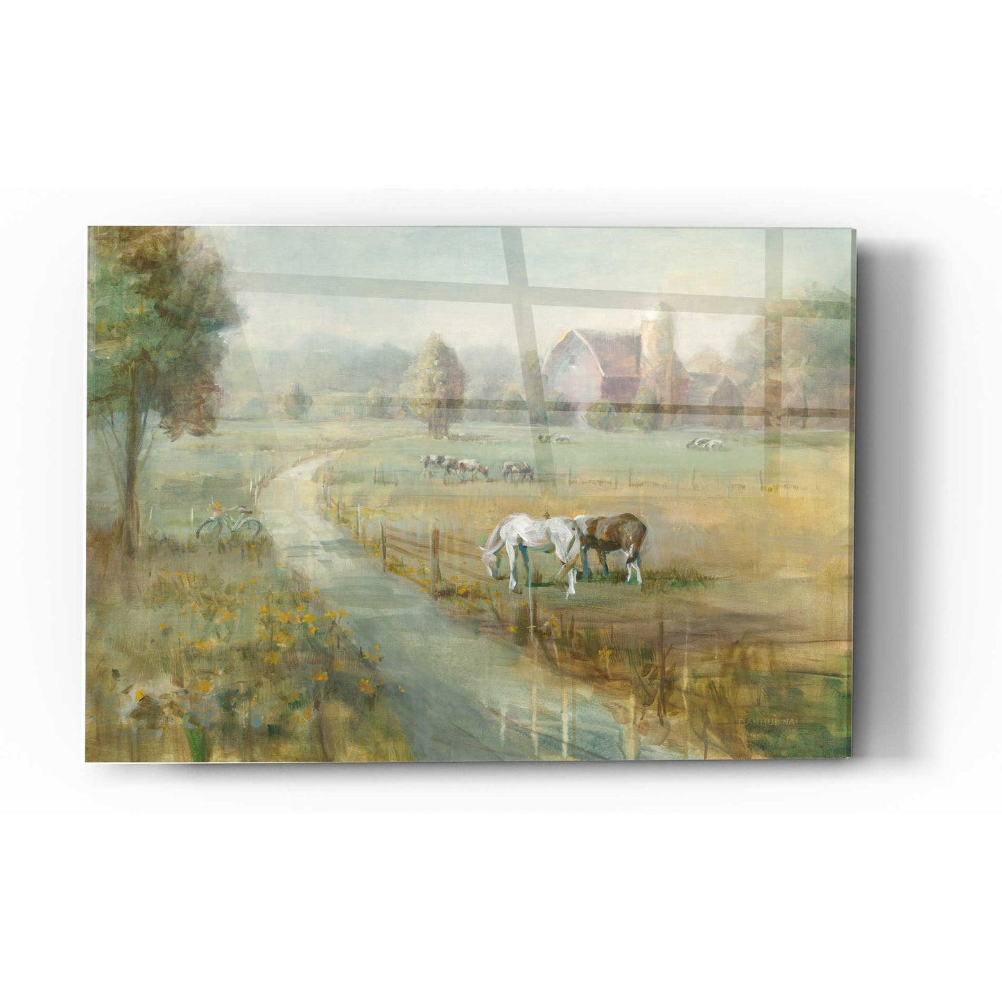 Epic Art 'Tranquil Farm' by Danhui Nai, Acrylic Glass Wall Art,12 x 16