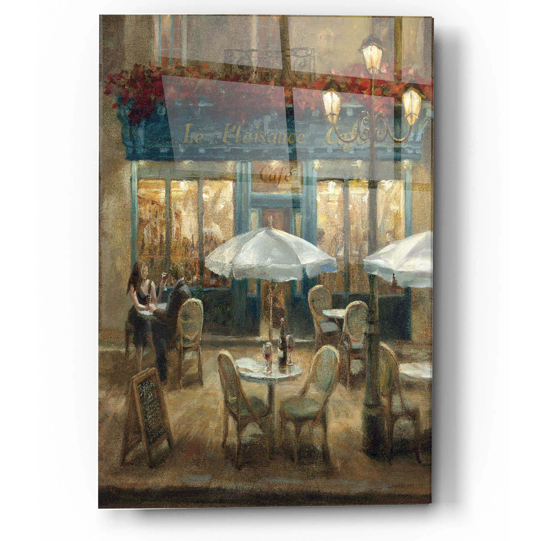 Epic Art 'Paris Cafe I Crop' by Danhui Nai, Acrylic Glass Wall Art,12 x 16