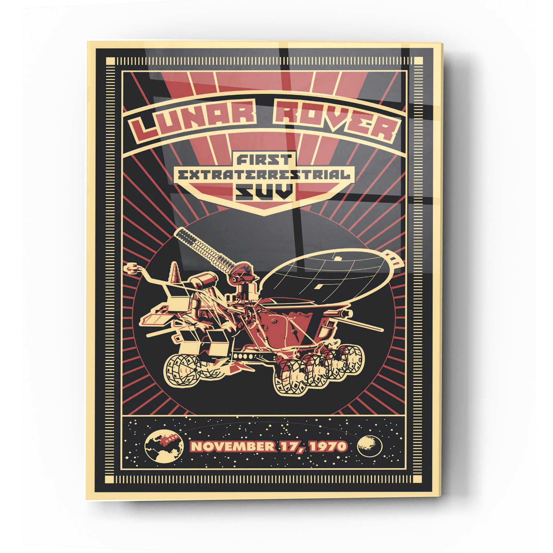 Epic Art 'Lunar Rover' Acrylic Glass Wall Art,12x16