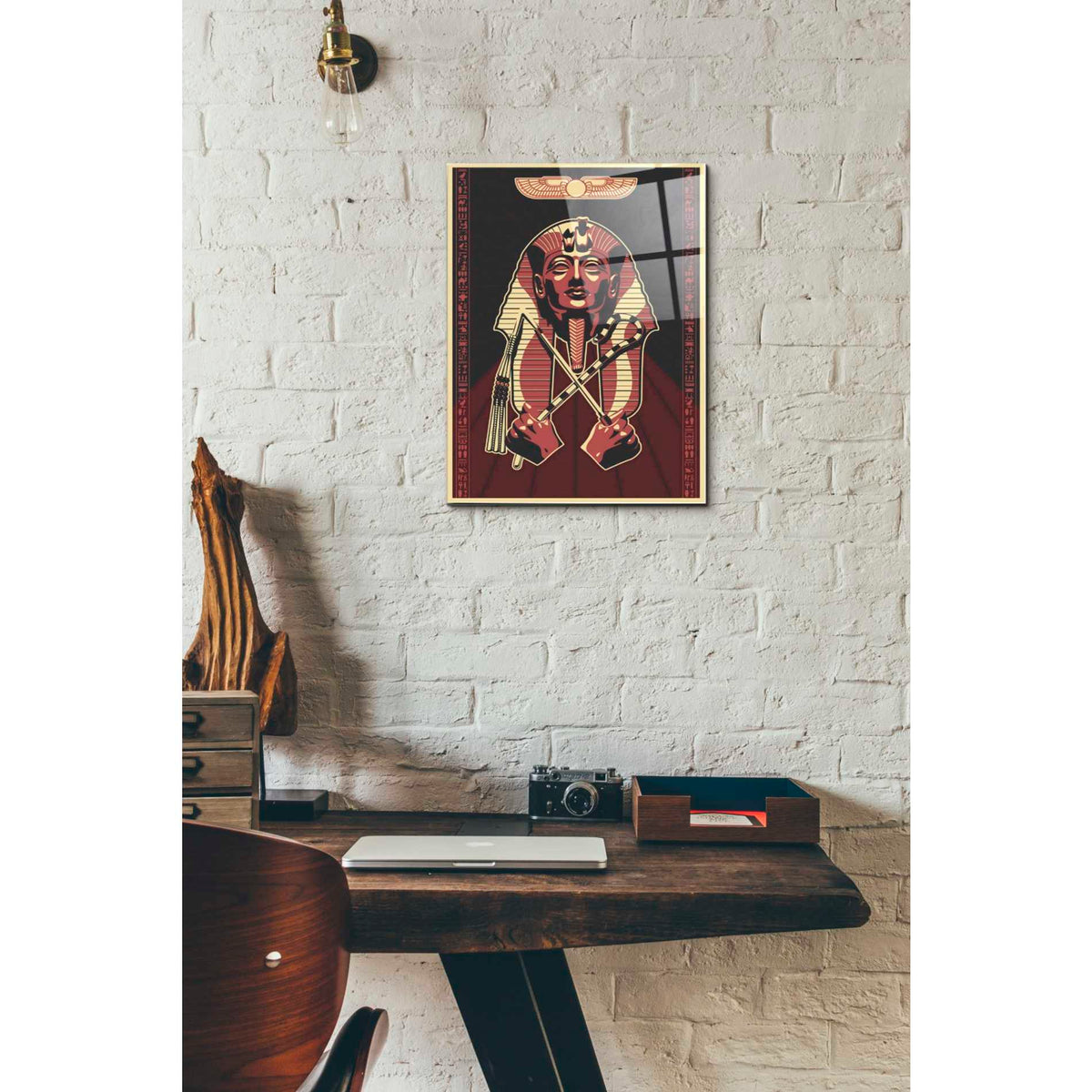 Epic Art 'Pharoah' Acrylic Glass Wall Art,12x16