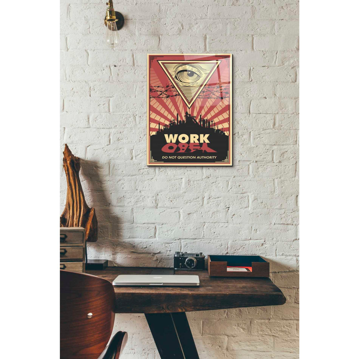 Epic Art 'Work' Acrylic Glass Wall Art,12x16