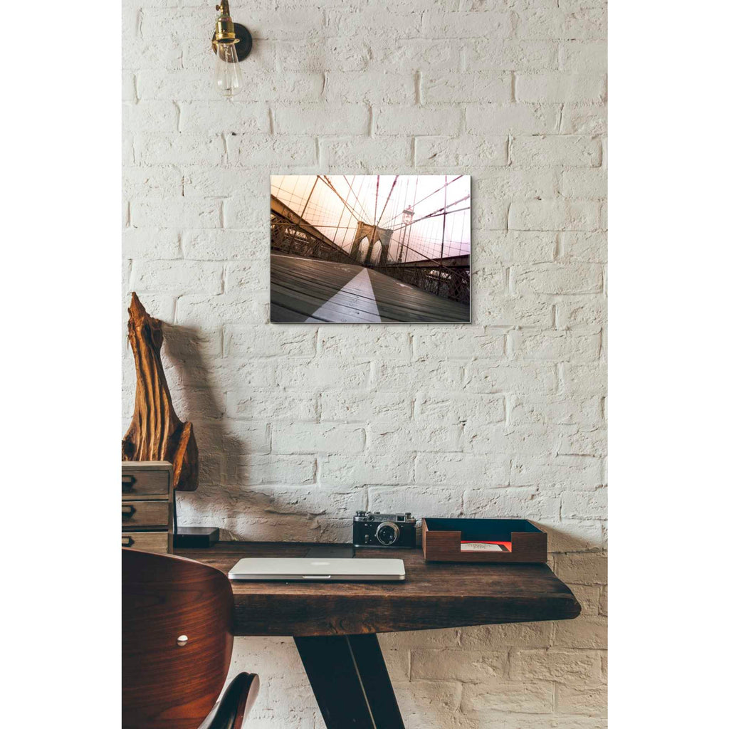 Epic Art 'Brooklyn Bridge, New York City' by Nicklas Gustafsson, Acrylic Glass Wall Art,12x16