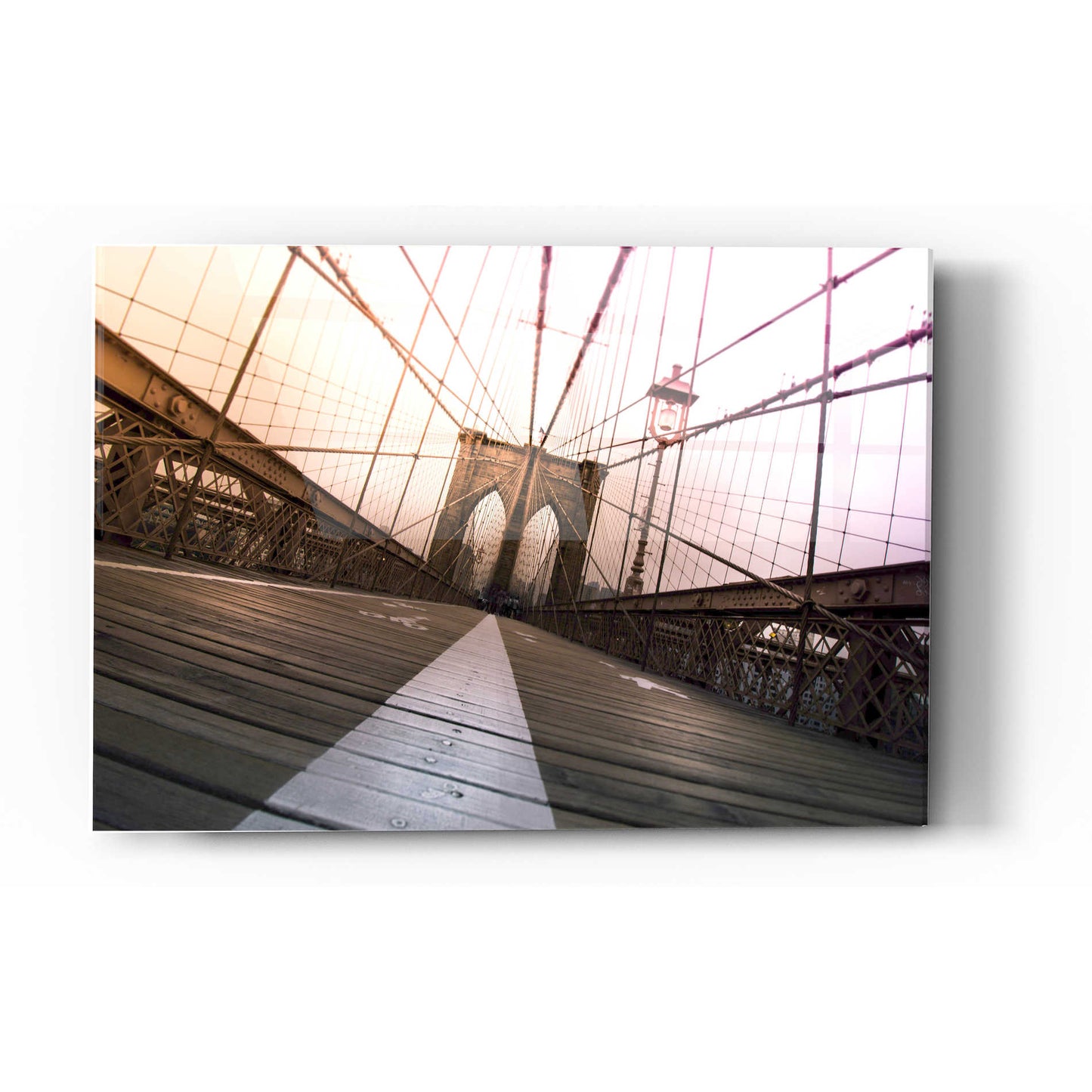 Epic Art 'Brooklyn Bridge, New York City' by Nicklas Gustafsson, Acrylic Glass Wall Art,12x16