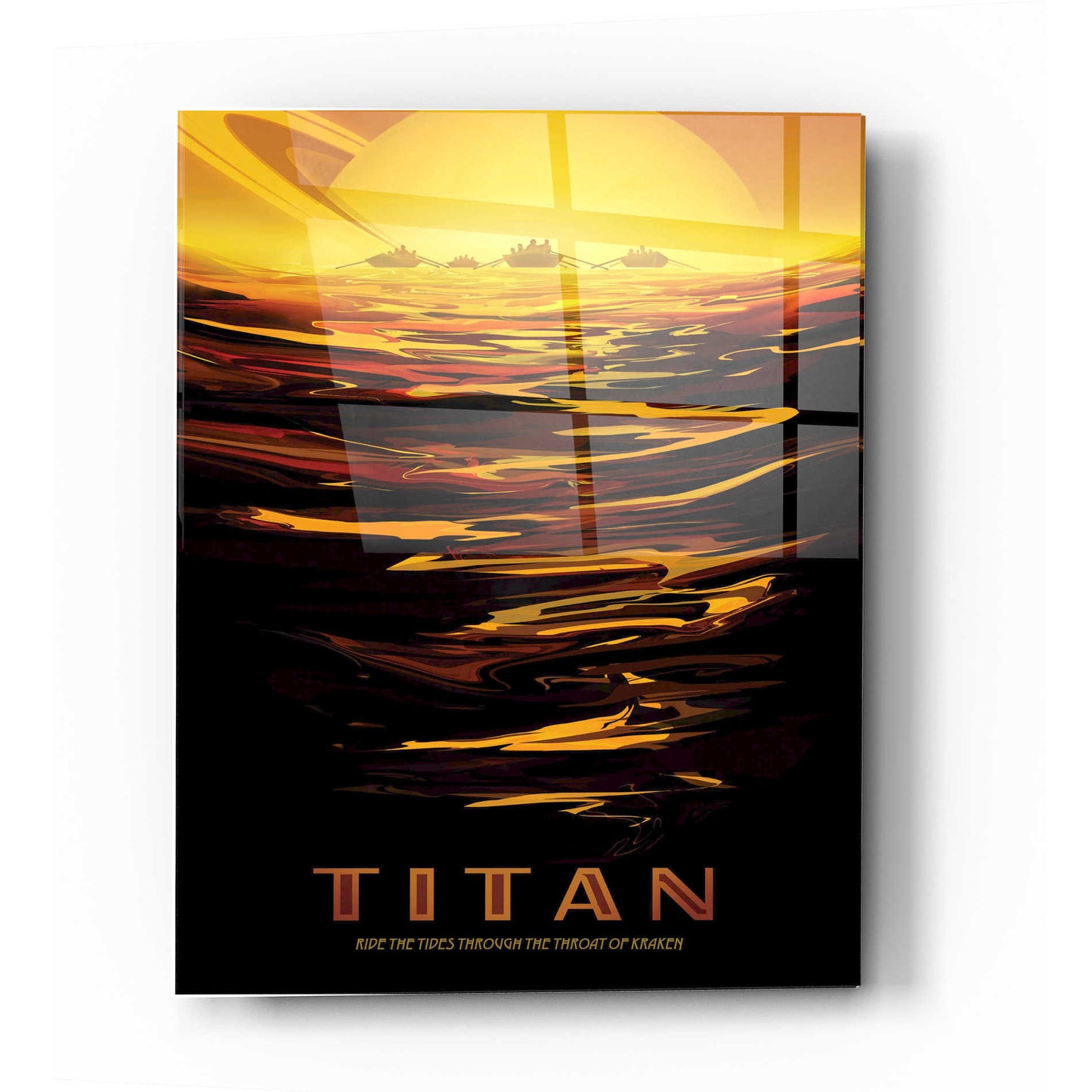 Epic Art 'Visions of the Future: Titan' Acrylic Glass Wall Art,12x16