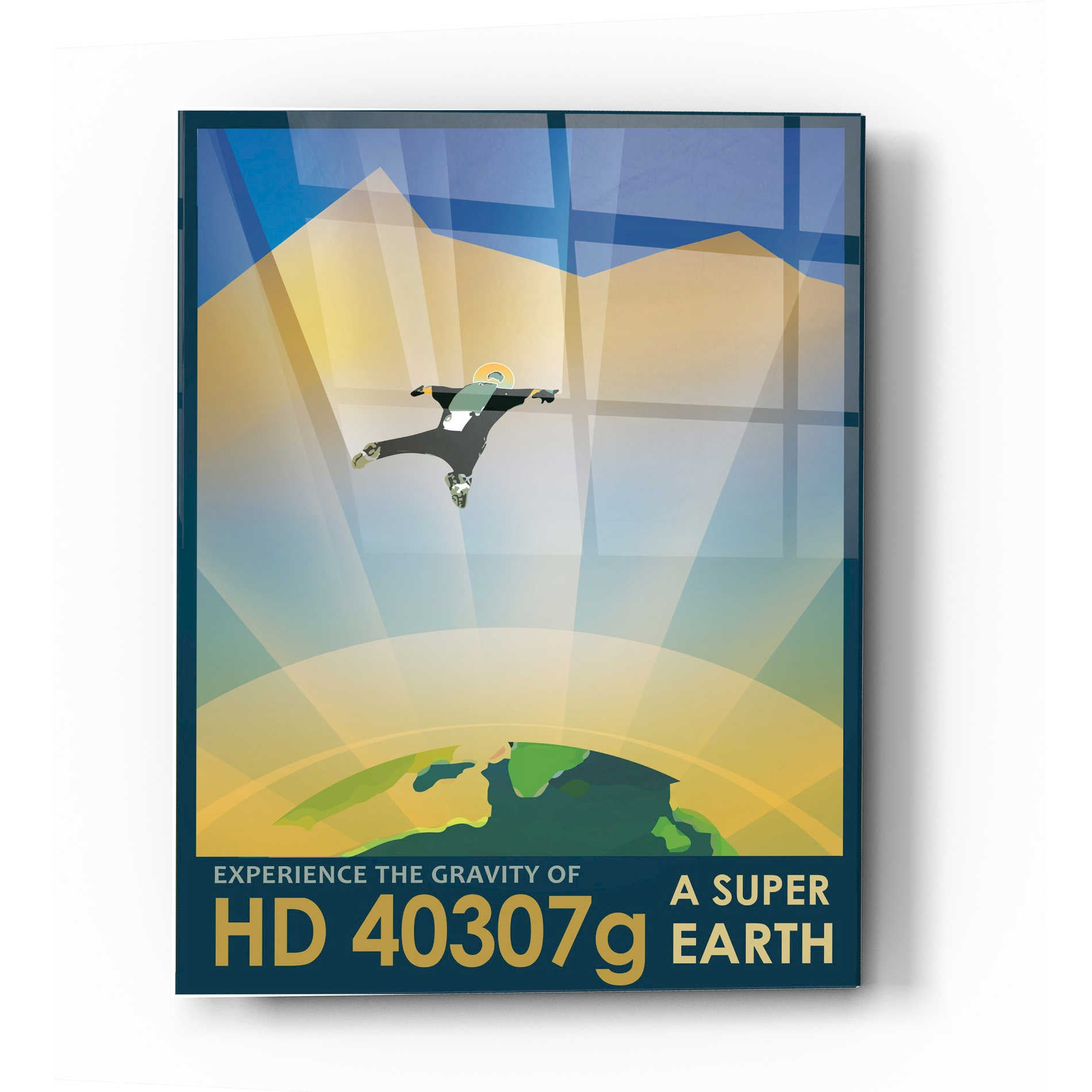 Epic Art 'Visions of the Future: HD 40307g' Acrylic Glass Wall Art,12x16