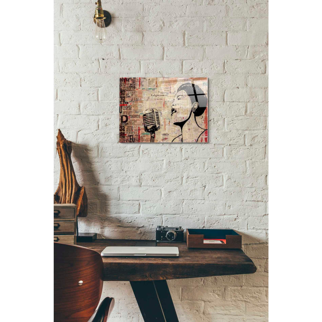 Epic Art 'LADY DAY' by DB Waterman, Acrylic Glass Wall Art,12x16