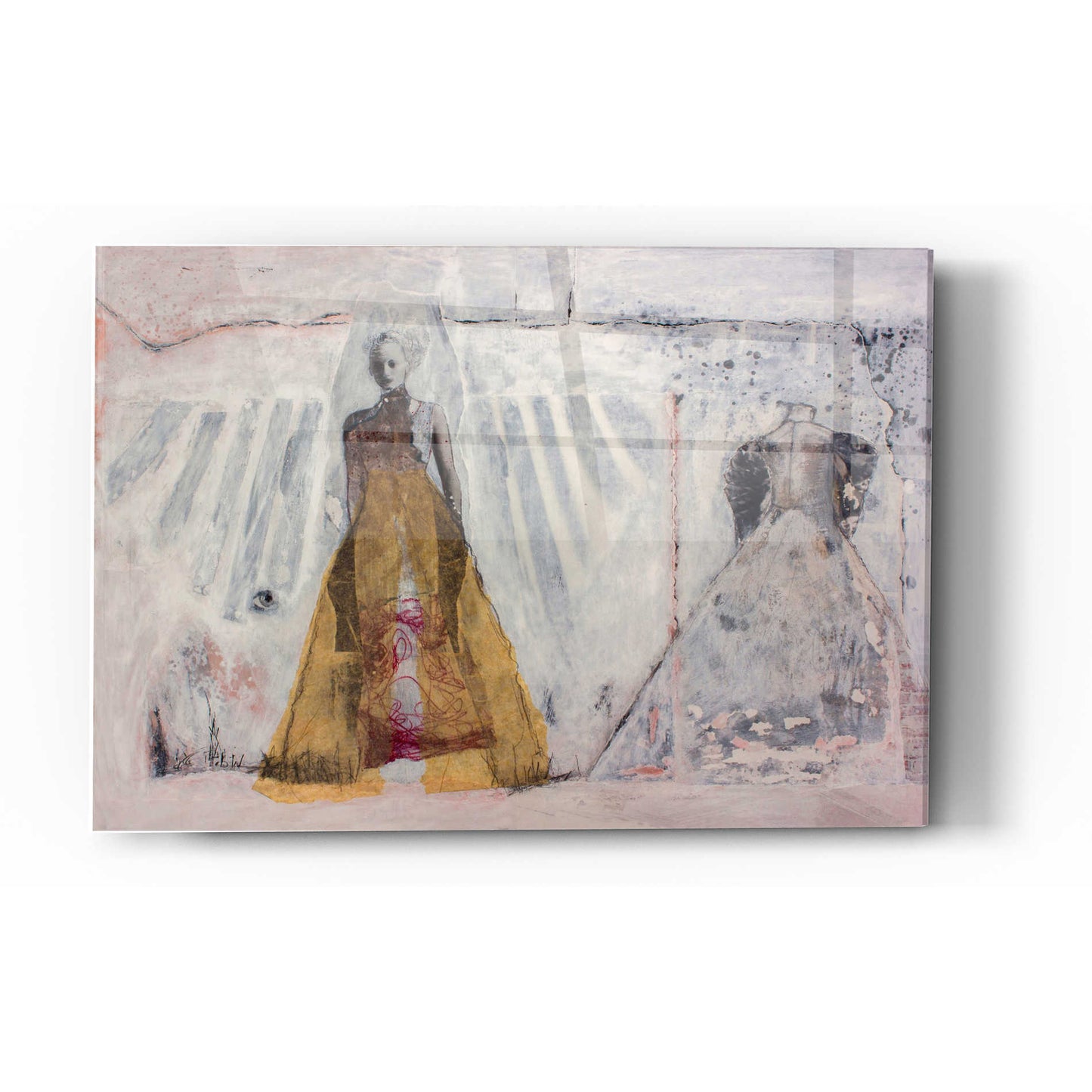 Epic Art 'THE BRIDAL GOWN' by DB Waterman, Acrylic Glass Wall Art,12x16