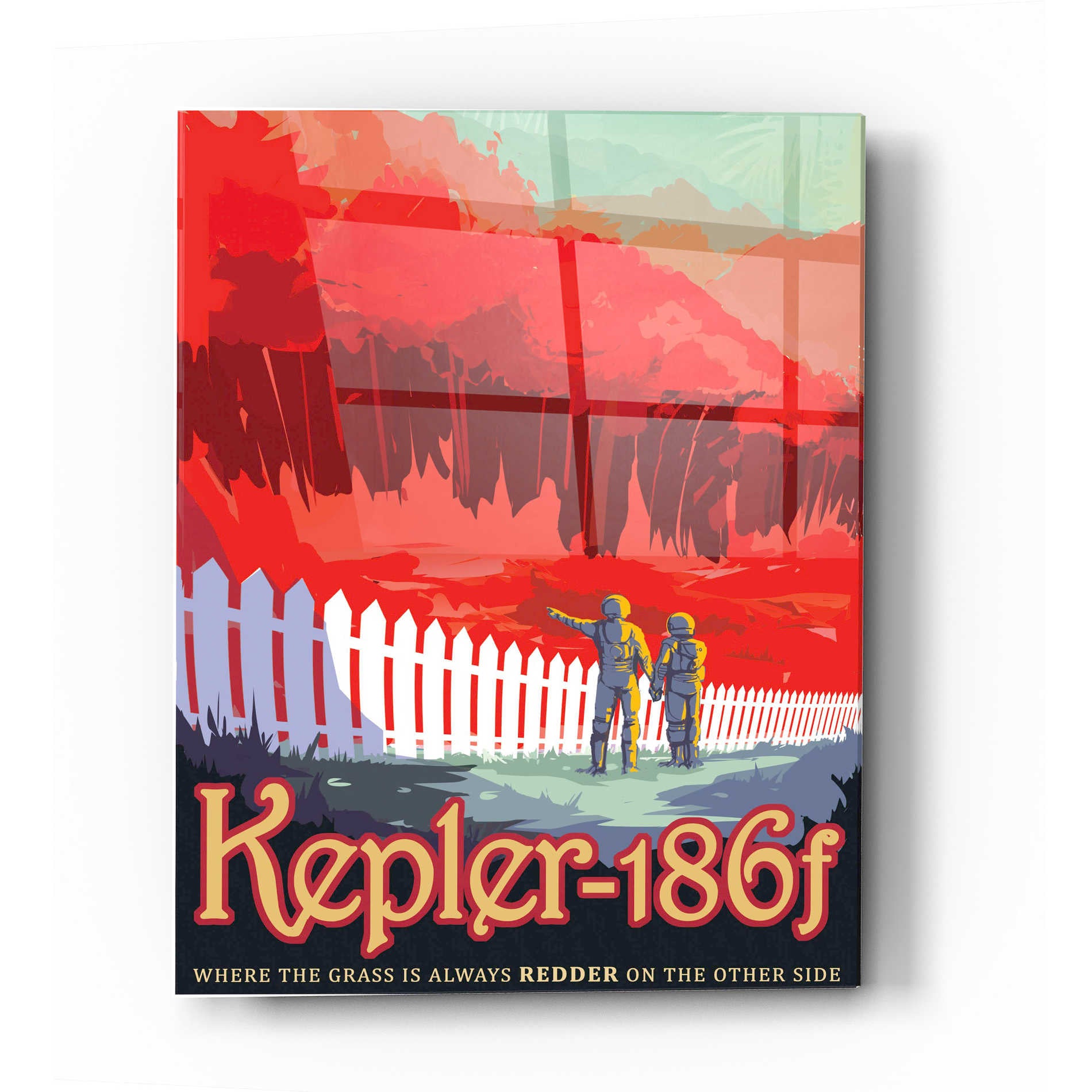 Epic Art 'Visions of the Future: Kepler-186f' Acrylic Glass Wall Art,12x16