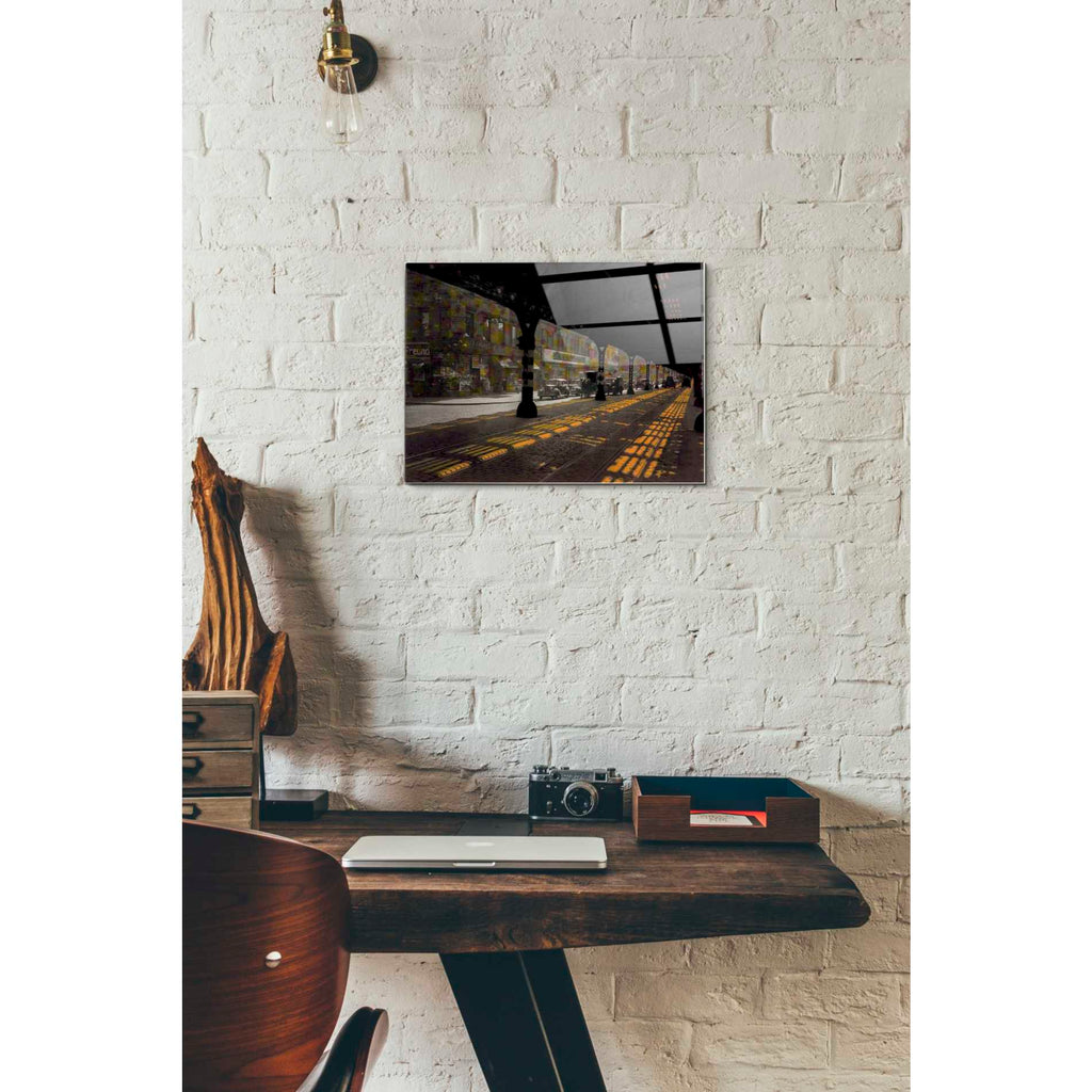 Epic Art 'UNDER THE BRIDGE' by DB Waterman, Acrylic Glass Wall Art,12x16
