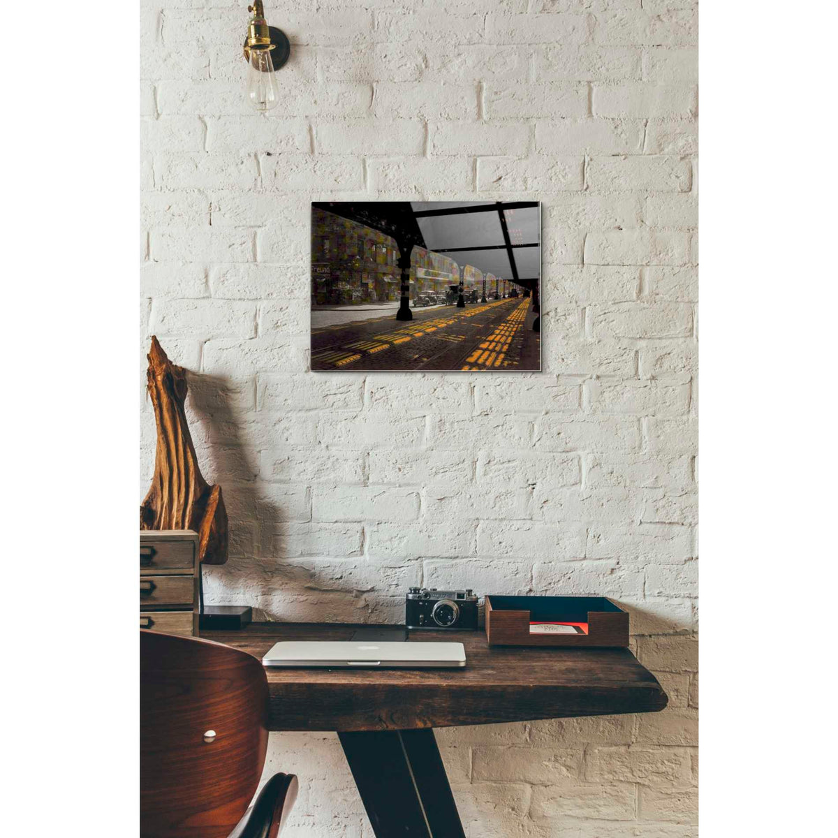 Epic Art 'UNDER THE BRIDGE' by DB Waterman, Acrylic Glass Wall Art,12x16