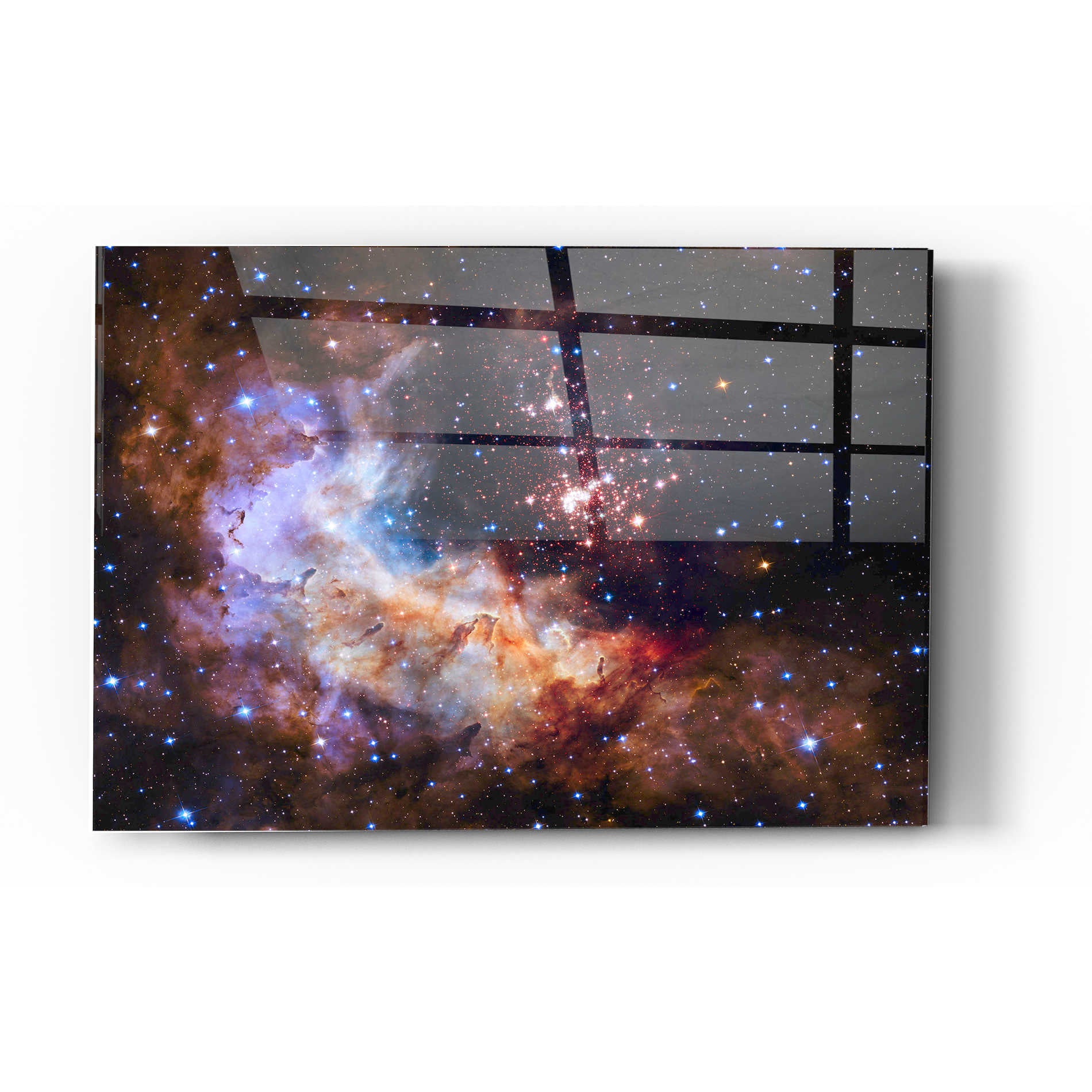 Epic Art 'Celestial Fireworks' Hubble Space Telescope Acrylic Glass Wall Art,12x16