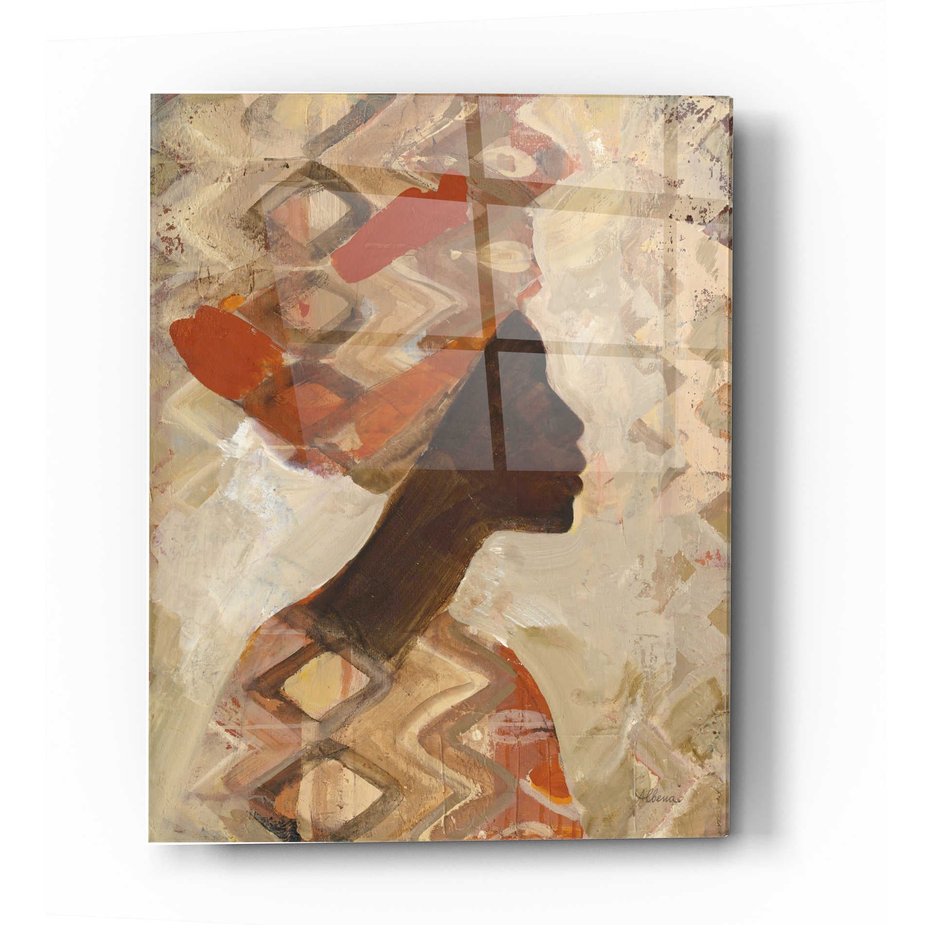 Epic Art 'African Beauty I' by Albena Hristova, Acrylic Glass Wall Art,12x16