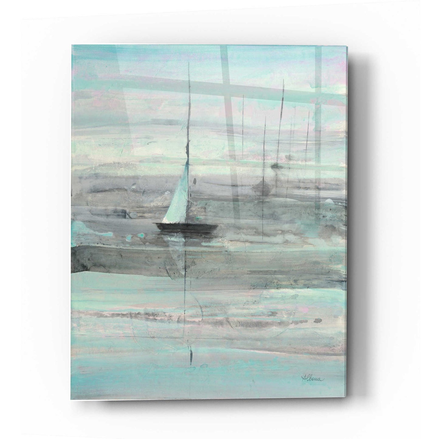 Epic Art 'Ice Sailing' by Albena Hristova, Acrylic Glass Wall Art,12x16