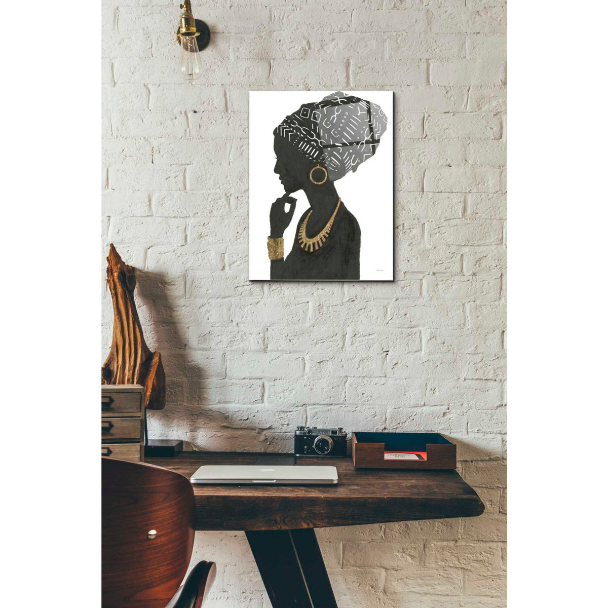 Epic Art 'Graceful Majesty II' by Emily Adams, Acrylic Glass Wall Art,12x16